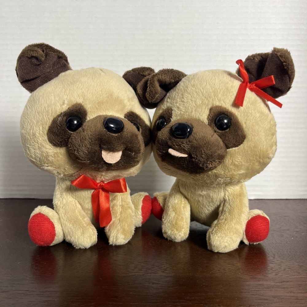 Just For You Kissing Pups‎ Plush Love Dogs Stuffed Animal Toy Decor